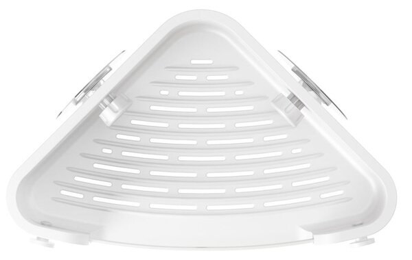 Raft pentru baie alb autoadeziv/pentru colț din plastic reciclat Flex – Umbra