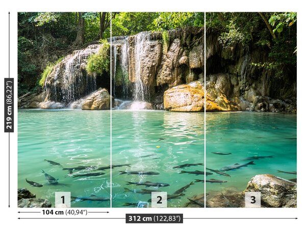 Fototapet Cascada Erawan