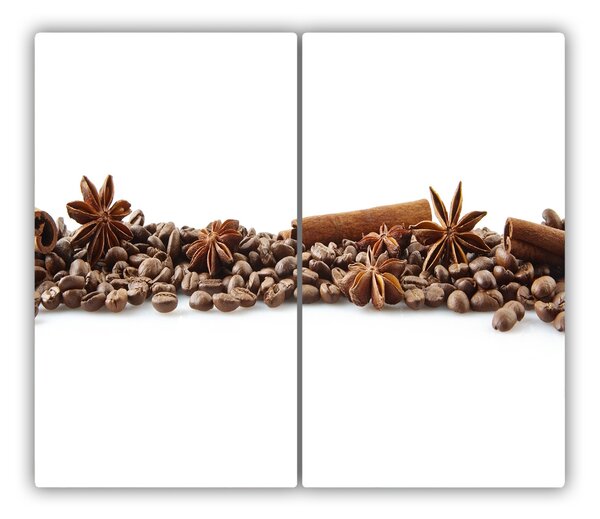 Tocator din sticla Boabe de cafea scorțișoară