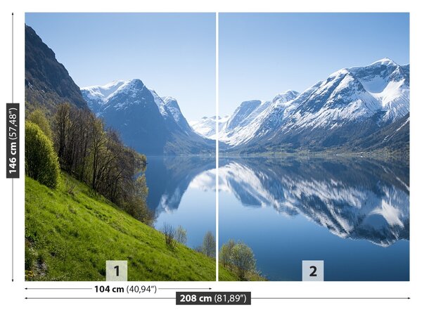 Fototapet Fjord In Norvegia