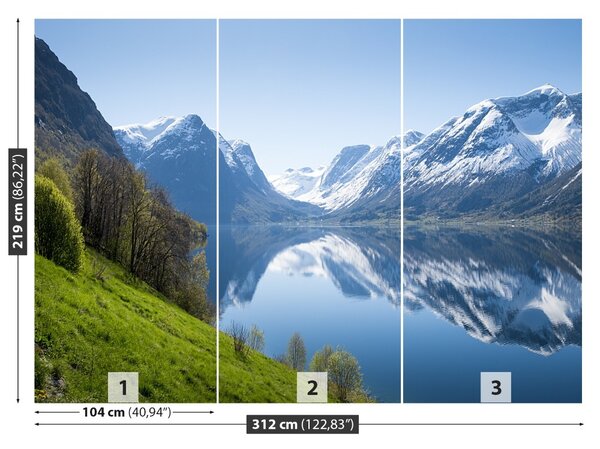 Fototapet Fjord In Norvegia