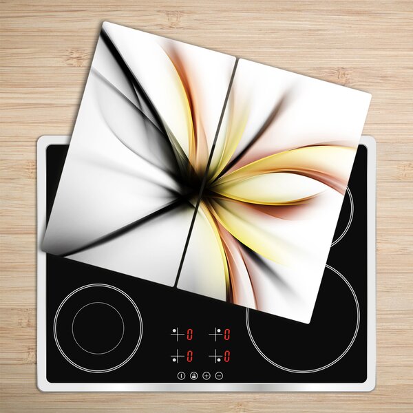 Tocator din sticla abstract flori