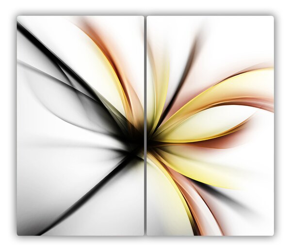 Tocator din sticla abstract flori