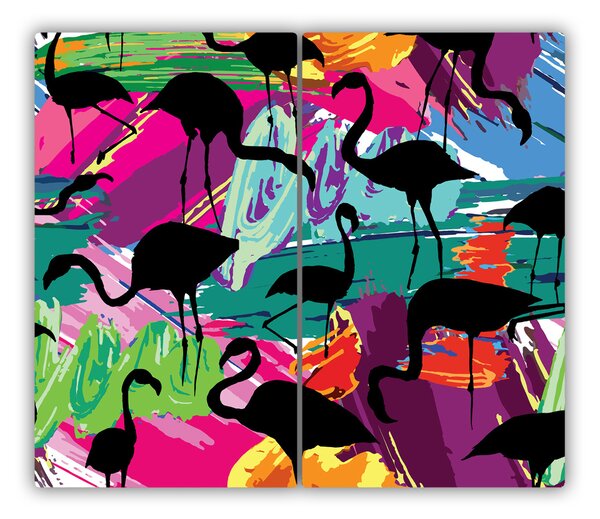 Tocator din sticla Flamingos