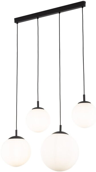 TK Lighting Esme lampă suspendată 4x15 W negru 4790