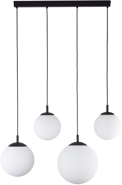 TK Lighting Esme lampă suspendată 4x15 W negru 4790