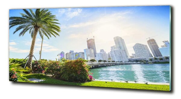 Tablou Printat Pe Sticlă Miami Statele Unite ale Americii