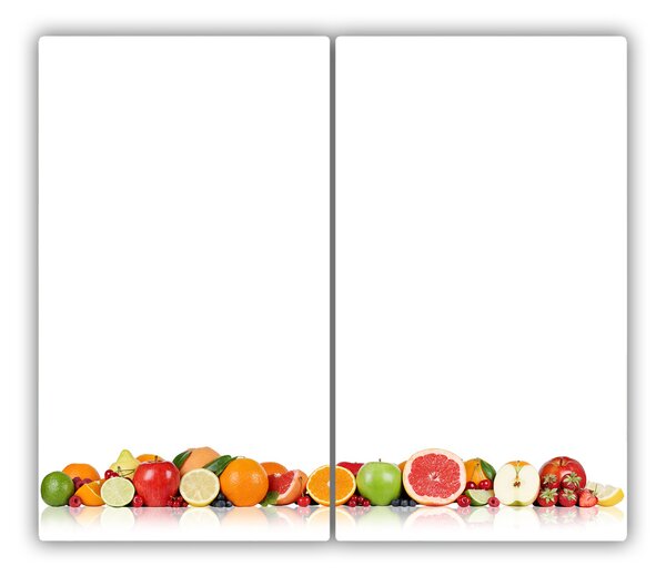 Tocator din sticla fructe colorate