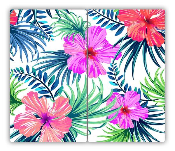 Tocator din sticla flori Hawaii