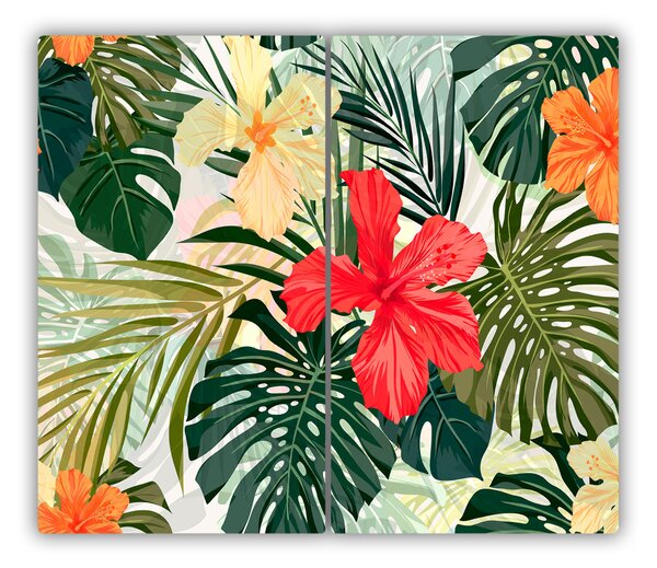 Tocator din sticla flori Hawaii