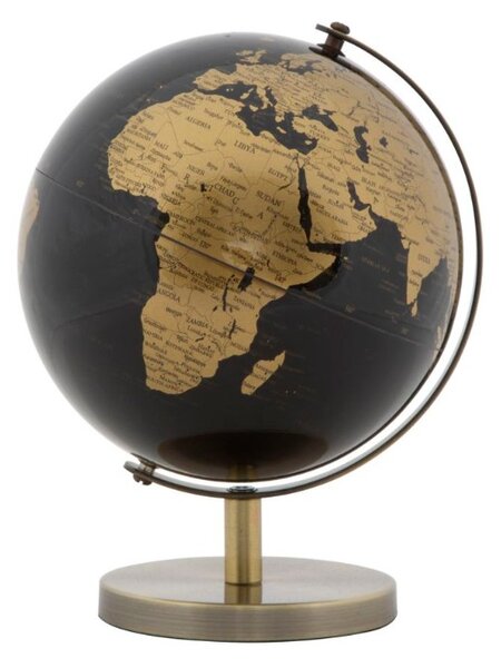 Decoratiune Mauro Ferretti Globe Bronze - 13x17 cm