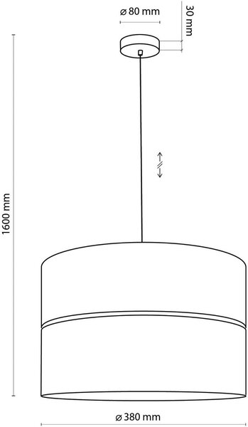 TK Lighting Nicol lampă suspendată 1x15 W negru-lemn 4799