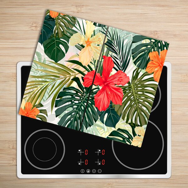 Tocator din sticla flori Hawaii