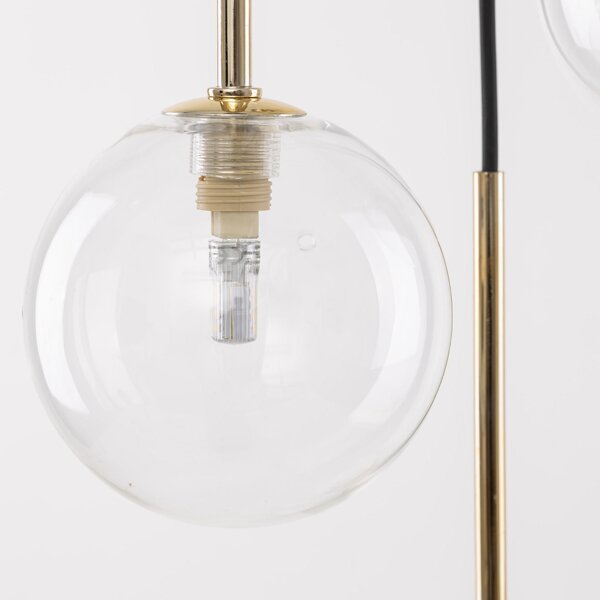 TK Lighting Nilos lampă suspendată x6 W negru-auriu 5944