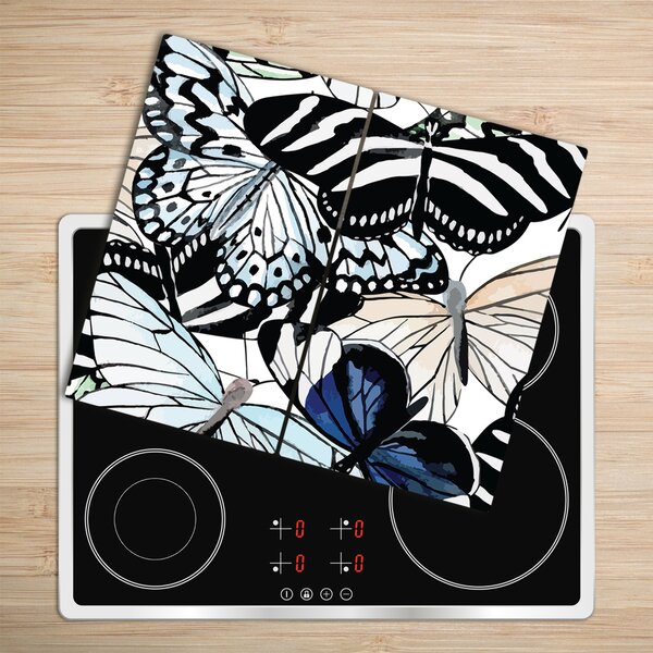 Tocator din sticla floare fluture