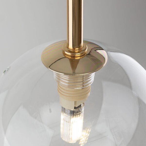 TK Lighting Nilos lampă suspendată 1x6 W negru-auriu 5941