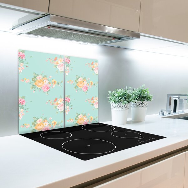 Tocator din sticla model floare