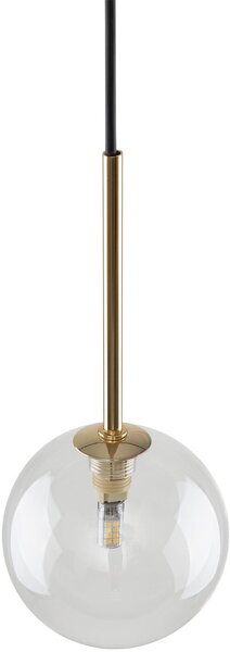 TK Lighting Nilos lampă suspendată 1x6 W negru-auriu 5941