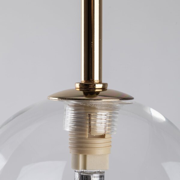 TK Lighting Nilos lampă suspendată 1x6 W negru-auriu 5941