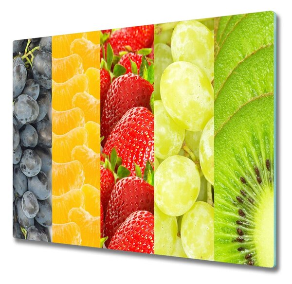 Tocator din sticla fructe colorate