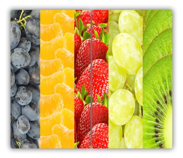 Tocator din sticla fructe colorate