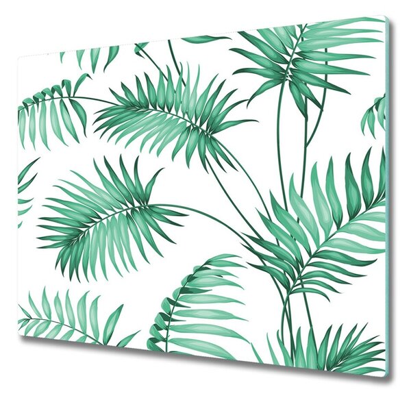 Tocator din sticla frunze tropicale