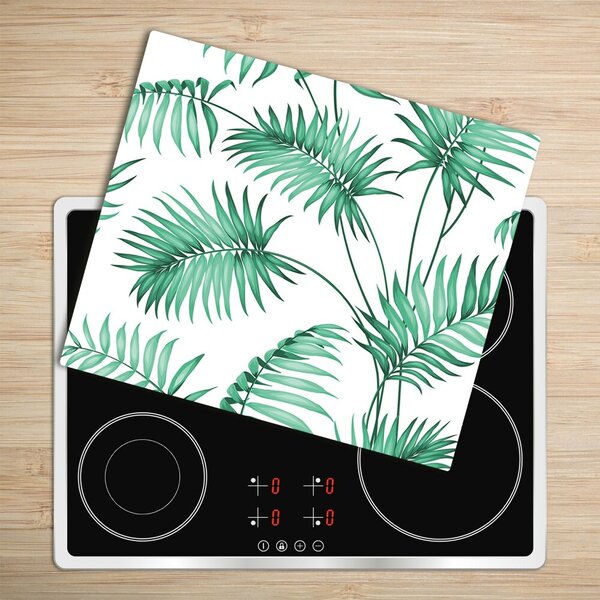 Tocator din sticla frunze tropicale
