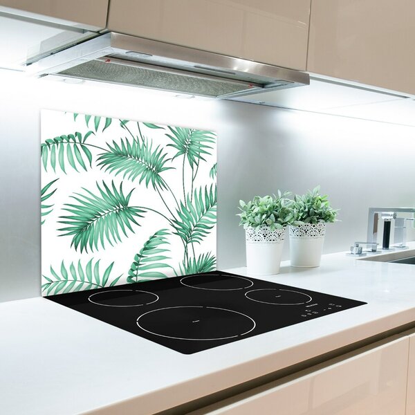 Tocator din sticla frunze tropicale