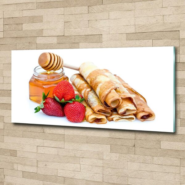 Tablou sticlă clatite delicioase