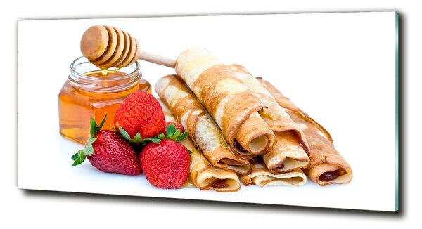 Tablou sticlă clatite delicioase