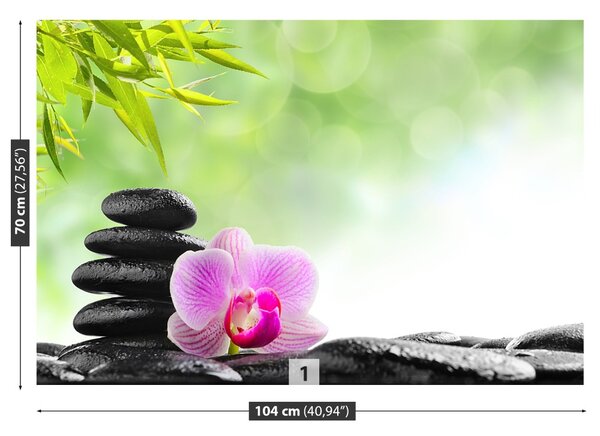 Fototapet Orchid Stones