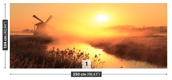 Fototapet Sun Windmill