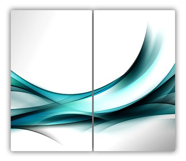 Tocator din sticla valuri abstracte