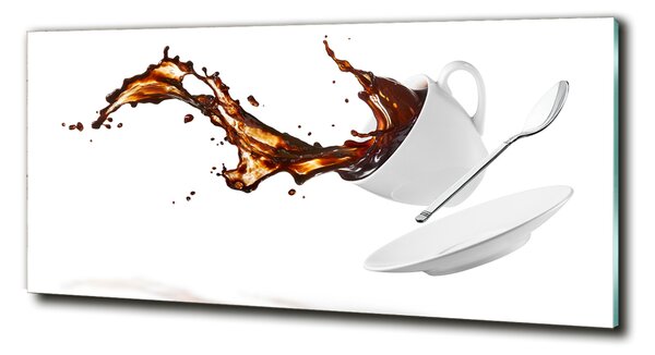 Tablou Printat Pe Sticlă vărsat cafea