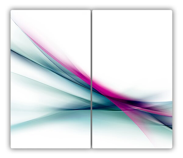 Tocator din sticla valuri abstractizare