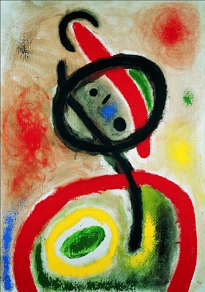 Tablou canvas living - Joan Miro Femeia III 70 x 50 cm