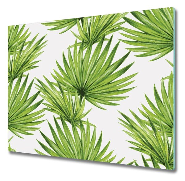 Tocator din sticla frunze tropicale