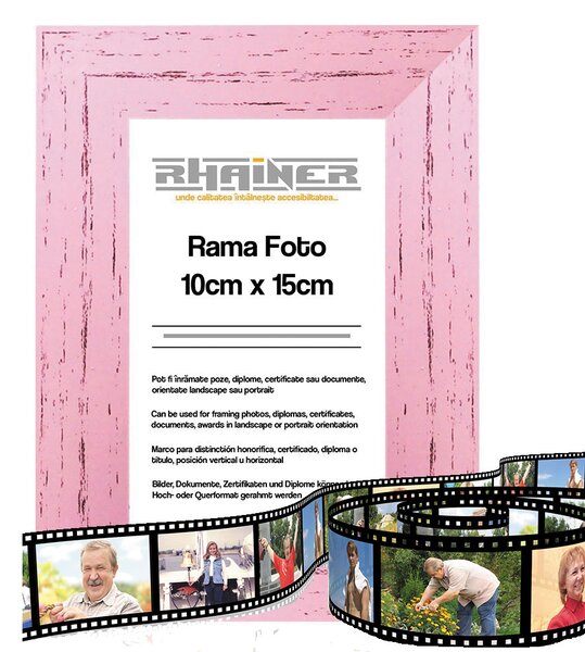 Rama Foto leon roz 10x15cm