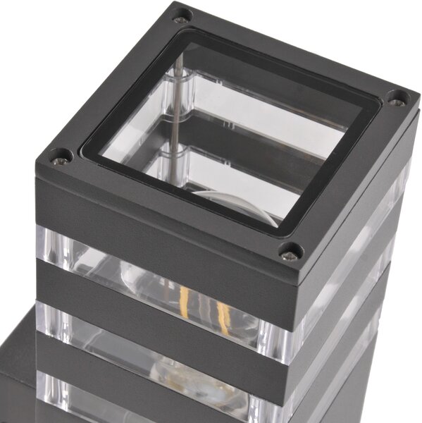 Goldlux Teksas aplica exterior 1x12 W grafit 316165