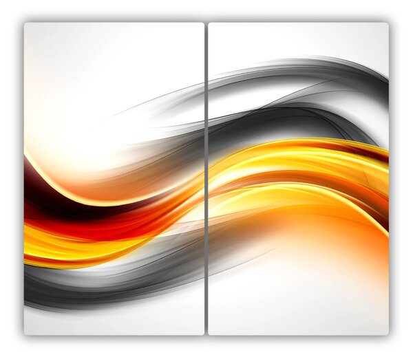 Tocator din sticla valuri abstractizare