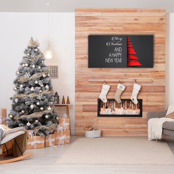 Tablou pe panza canvas Abstracție Decorul pomului de Crăciun