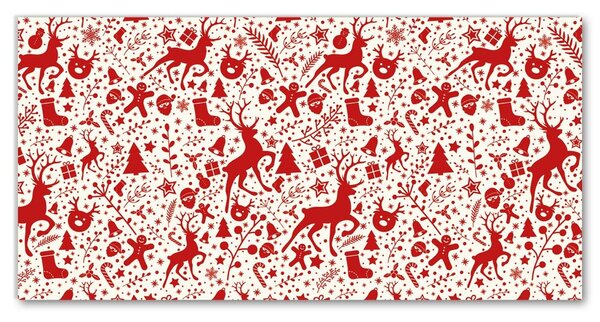 Tablou pe panza canvas Ren de Craciun.Decoratie de iarna