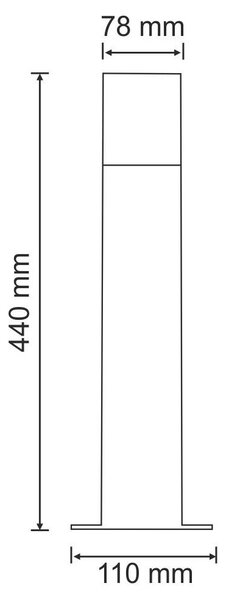 Goldlux New York lampă podea de exterior 1x12 W alb-grafit 304629