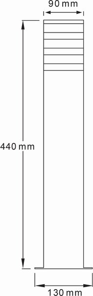 Goldlux Teksas lampă podea de exterior 1x12 W grafit 316172