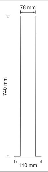 Goldlux New York lampă podea de exterior 1x12 W alb-grafit 304636
