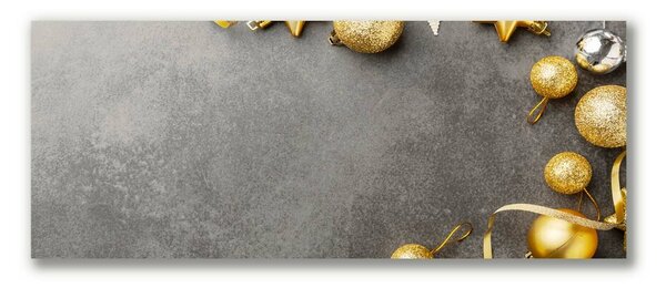 Tablou pe panza canvas Bujoruri de Crăciun Golden Stars