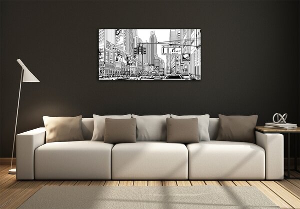 Fotografie imprimată pe sticlă Străzile din New York