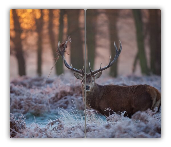 Tocator din sticla Sunrise Deer