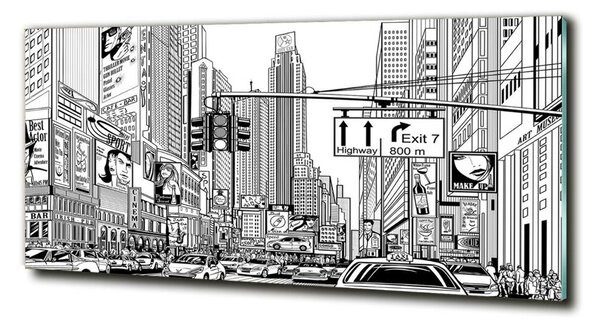 Fotografie imprimată pe sticlă Străzile din New York
