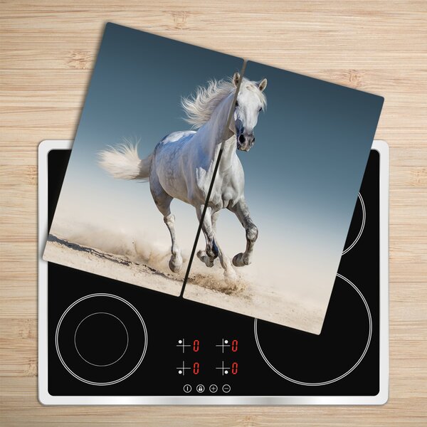 Tocator din sticla galop cal alb